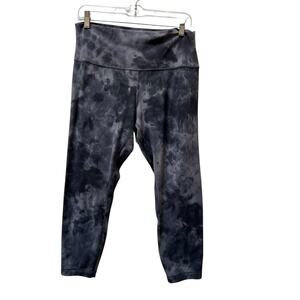 Lululemon Tie Die Cropped High Rise Leggings Women’s 12 Gray